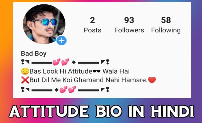 bio for instagram for boy attitude in hindi