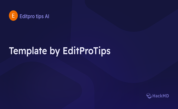 template by editprotips